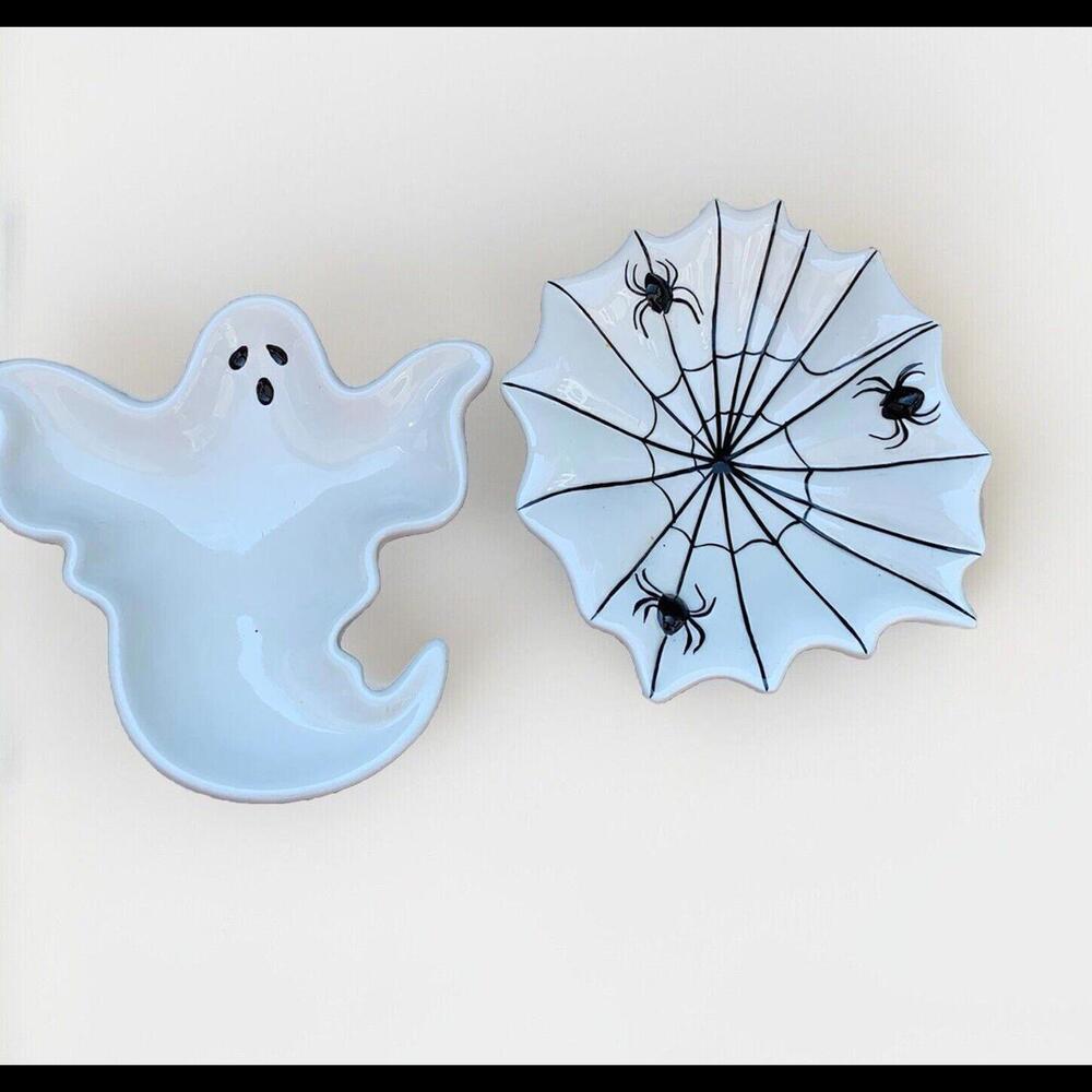 Target Home Halloween Ghost Spider Shaped Serving Dishes Bowl Dining Party Decor - Picture 1 of 7